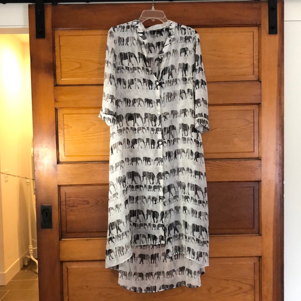 Nic and Zoe Elephant Tunic:Button Up Duster